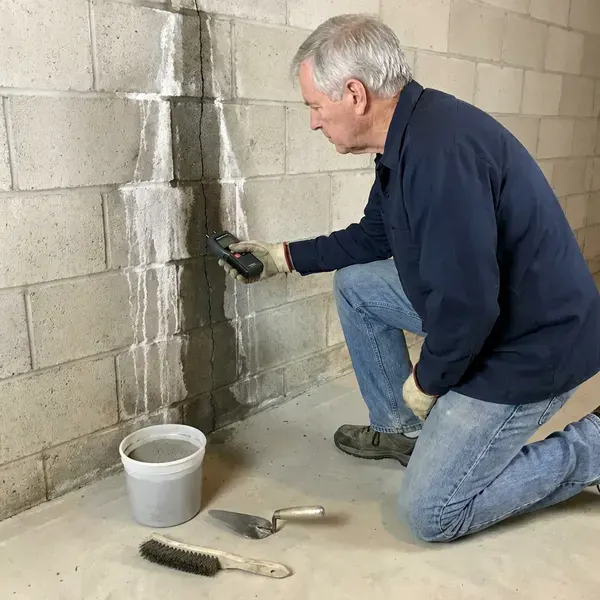 Local basement leak repair by FKV Plumbing, Omaha, NE