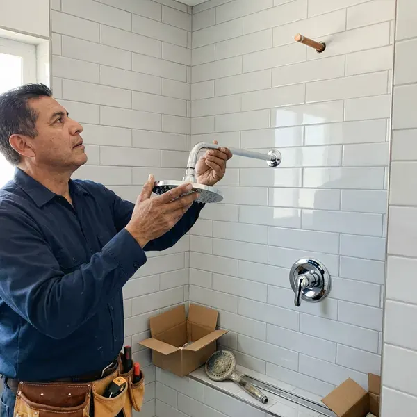 Local shower replacement by FKV Plumbing, Omaha, NE