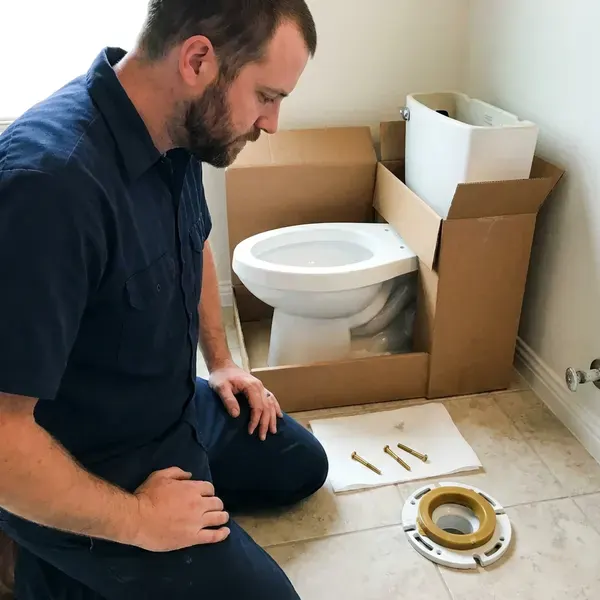 FKV Plumbing technician providing toilet replacement in Beatrice, NE
