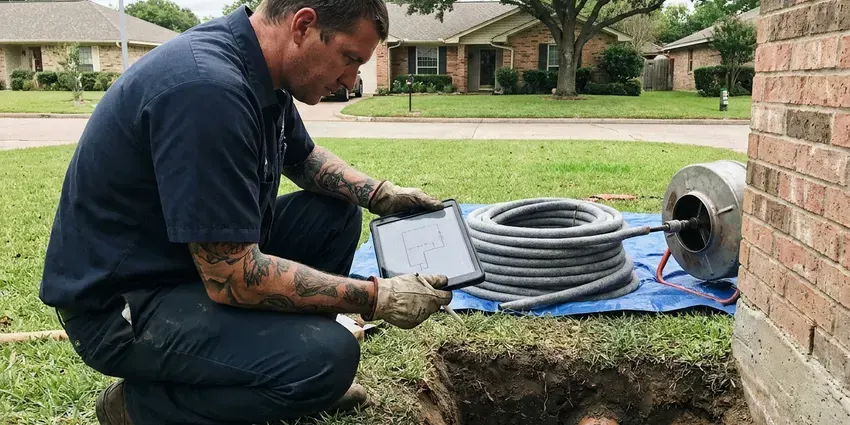 FKV Plumbing technician providing plumbing repair in Omaha